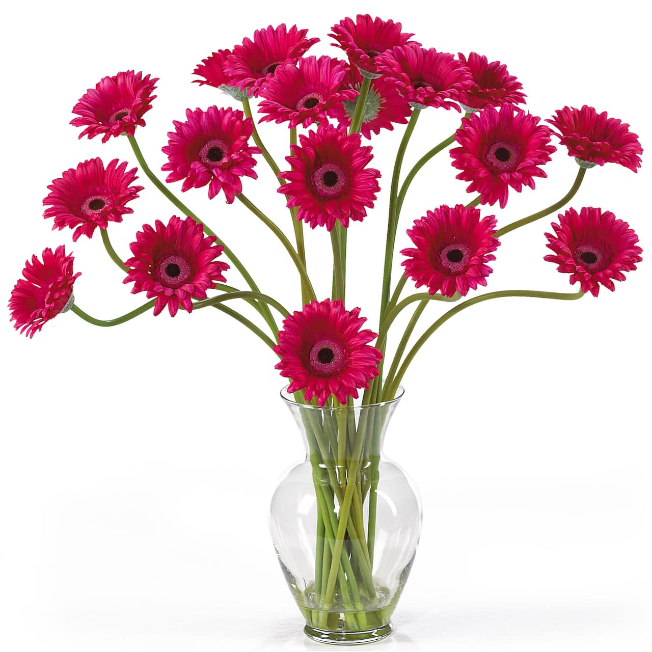 21" Gerbera Daisy Liquid Illusion Silk Flower Arrangement